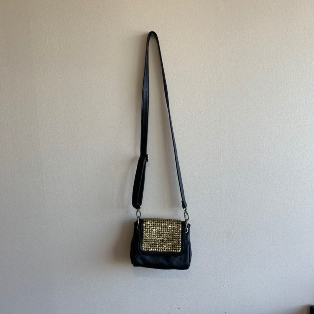 Gold boho crossbody bag
